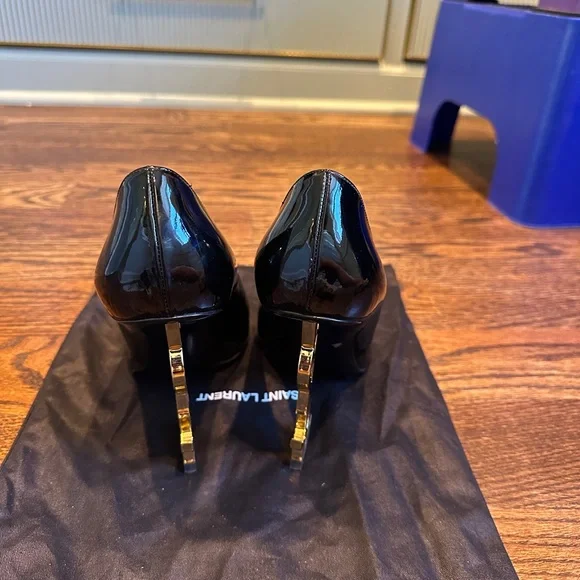 SAINT LAURENT OPYUM PUMPS IN PATENT LEATHER - 38.5 - Picture 4 of 15